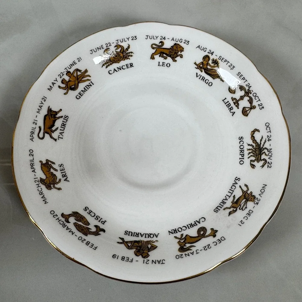 Signs of the Zodiac Regal‎ Bone China Sagittarius Cup and Saucer Made in England